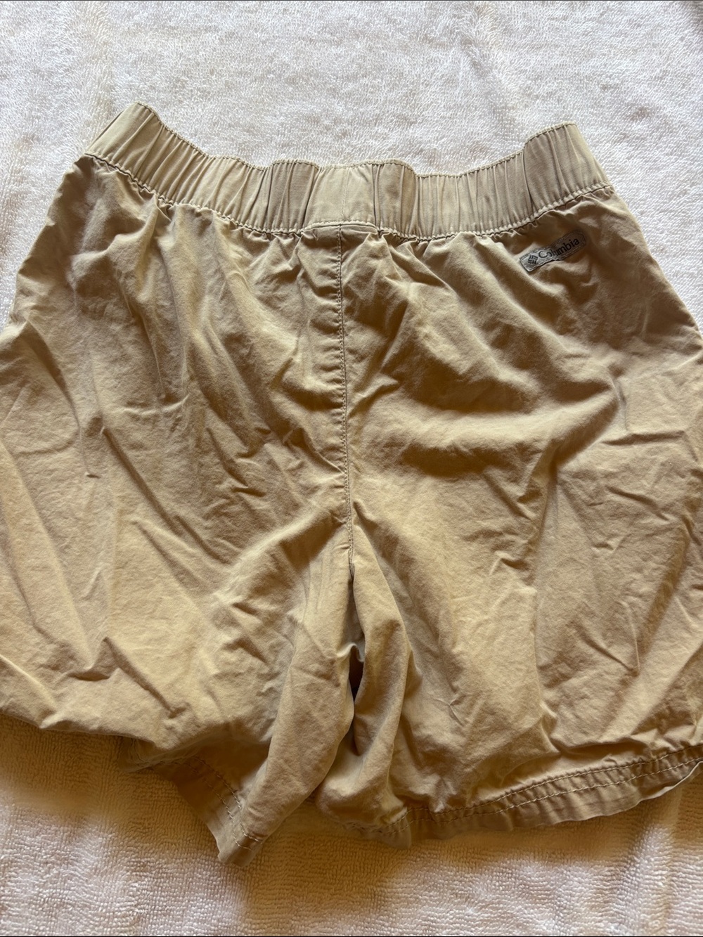 Columbia Elastic-Waist Kids Shorts - Tan